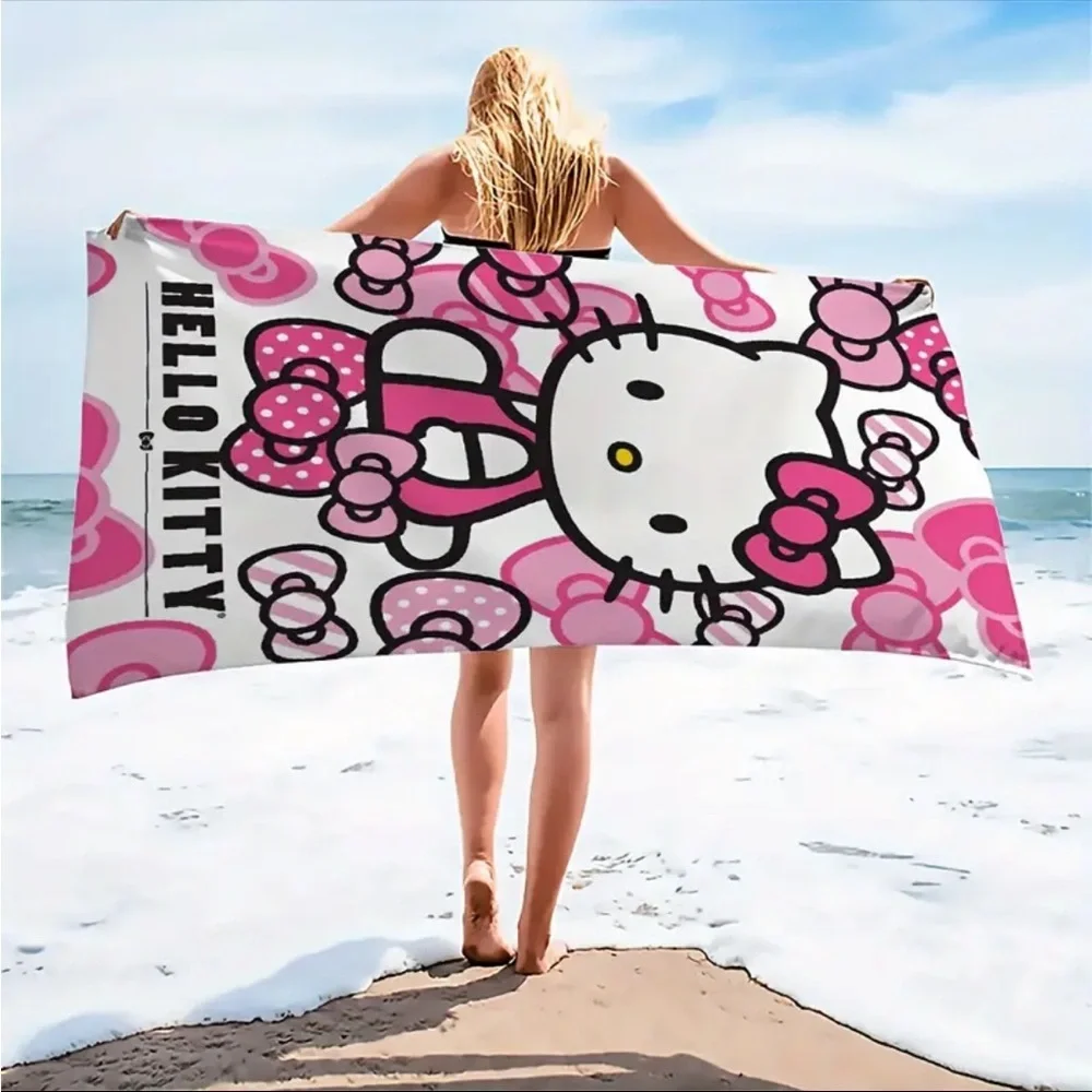 Hello Kitty Beach Towel-Pink